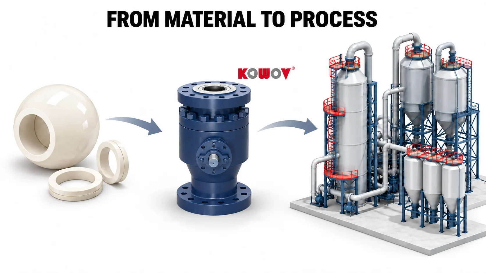 How ceramic valves reached process industries - editorial illustration