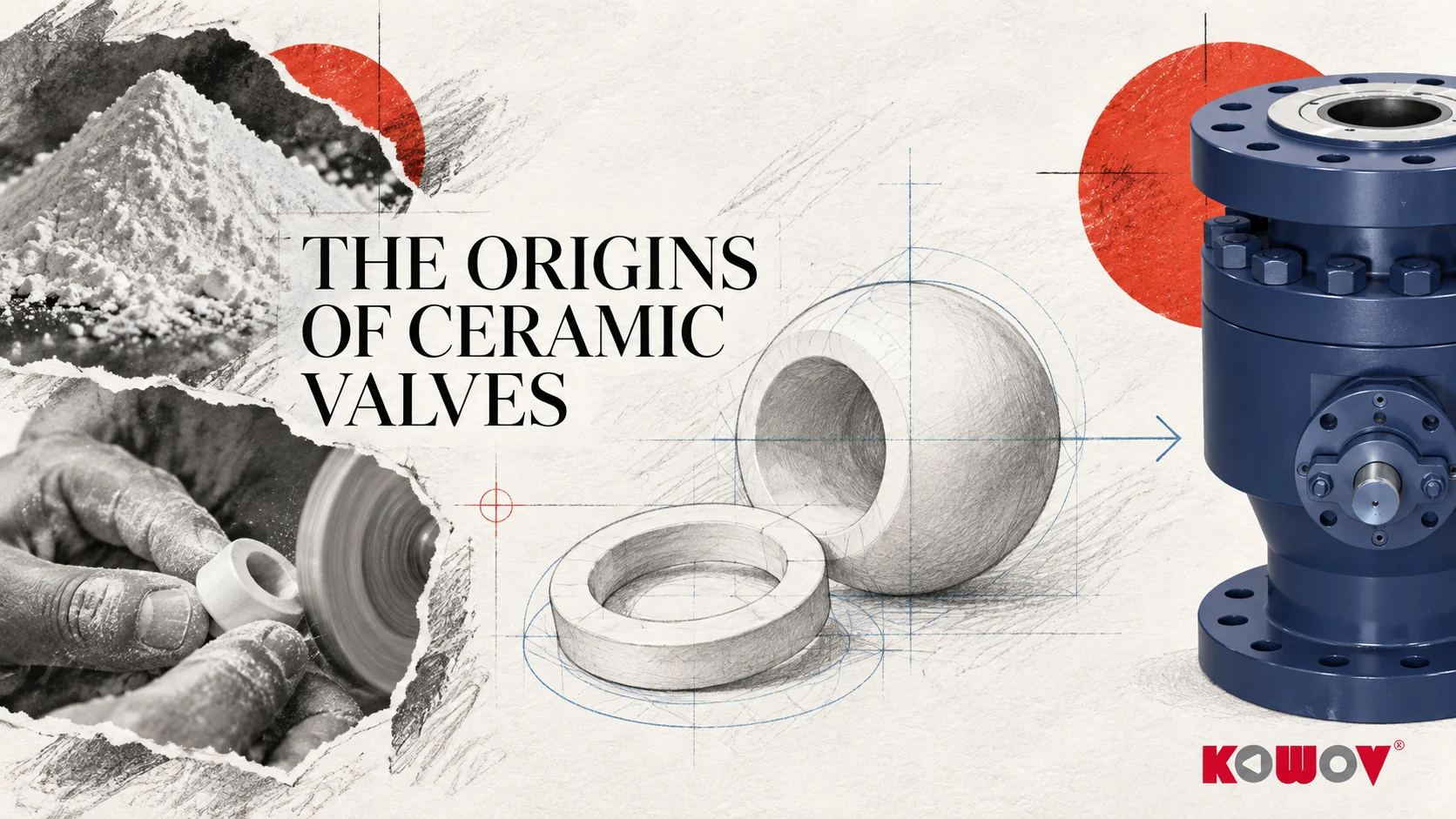 The origins of ceramic ball valves - editorial illustration