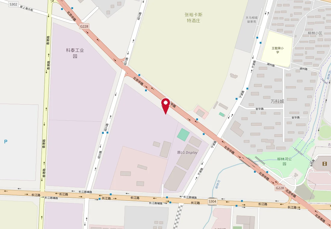 Map of the KOWOV headquarters in Yantai Development Zone